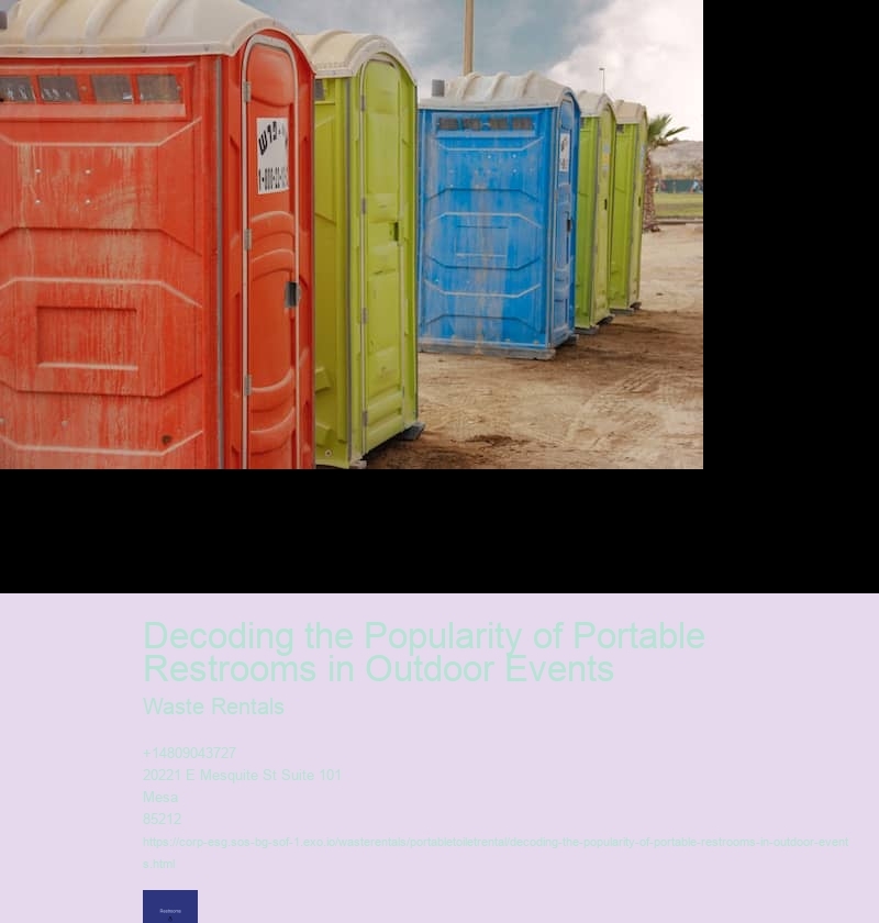 Decoding the Popularity of Portable Restrooms in Outdoor Events