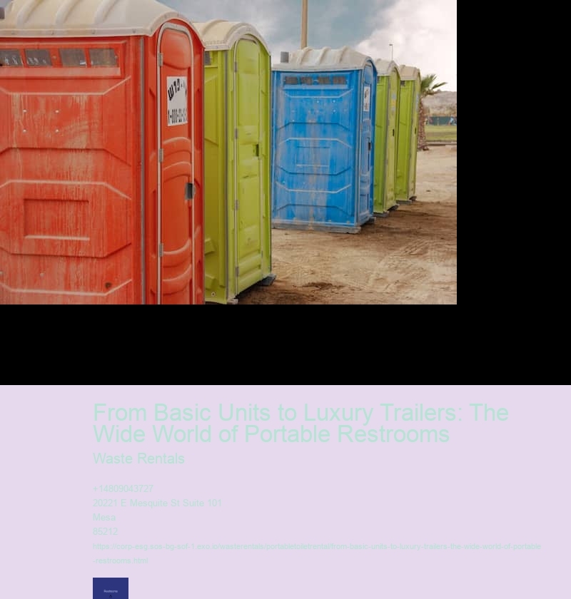 From Basic Units to Luxury Trailers: The Wide World of Portable Restrooms