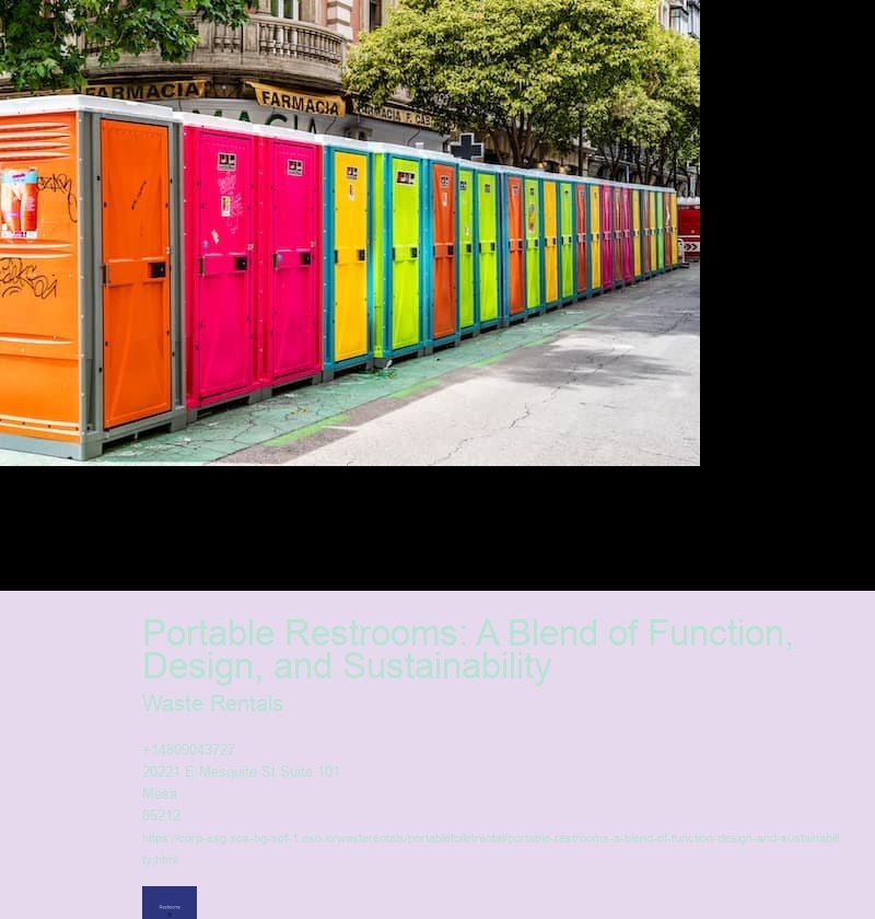Portable Restrooms: A Blend of Function, Design, and Sustainability