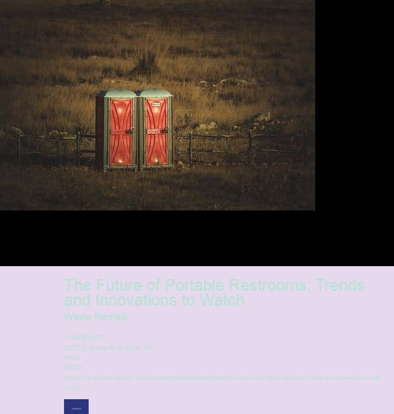 The Future of Portable Restrooms: Trends and Innovations to Watch